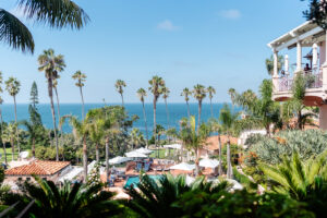 Detail shot showing coastal views of La Valencia Hotel
