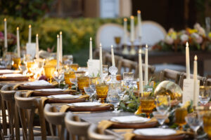 Milagro winery vintage tablescape