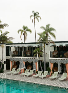 The lafayette hotel pool area