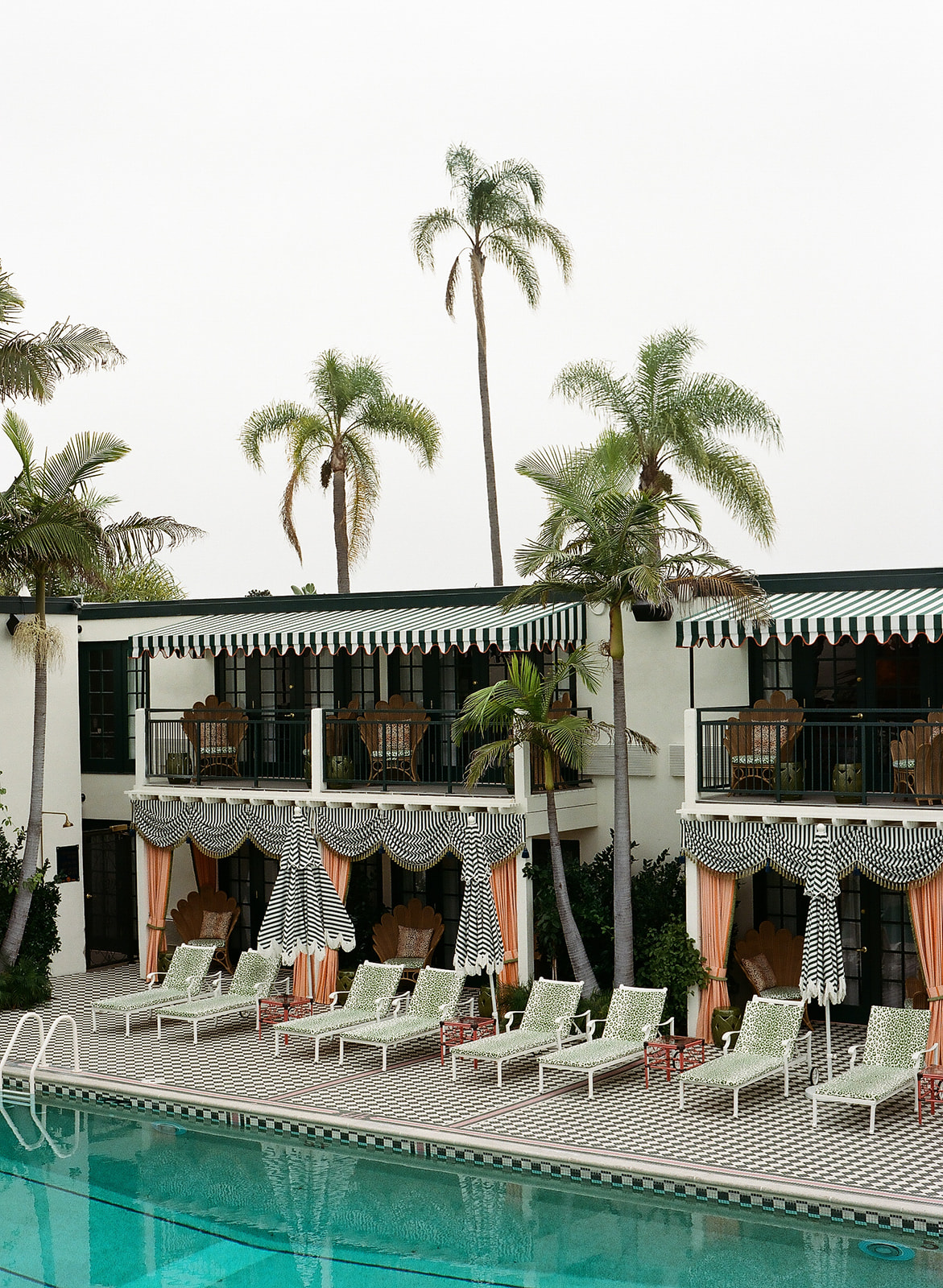 The lafayette hotel pool area