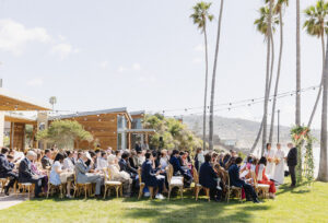wedding ceremony at scripps seaside forum in la jolla