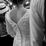 Dress details sacred mountain wedding